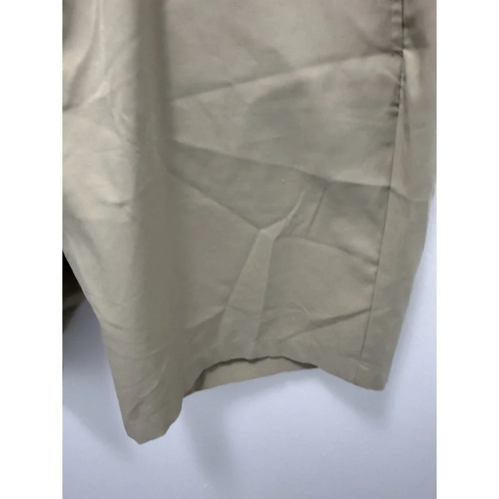 Adidas‎ Golf Shorts Mens 38 Khaki Beige Flat Front Performance Stretch Casual